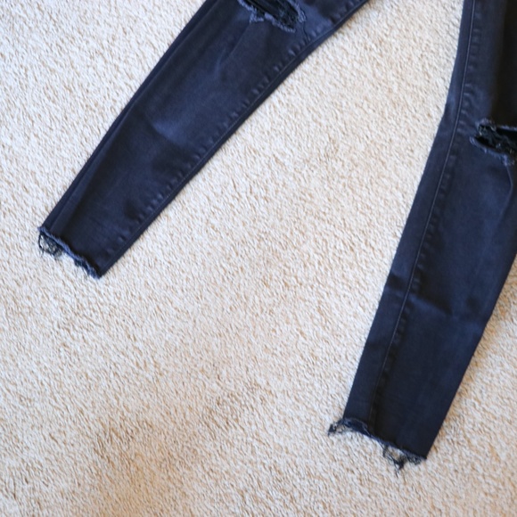 Abercrombie and Fitch Ultra High Rise Super Skinny Black Jeans 10 30 R - Picture 4 of 10